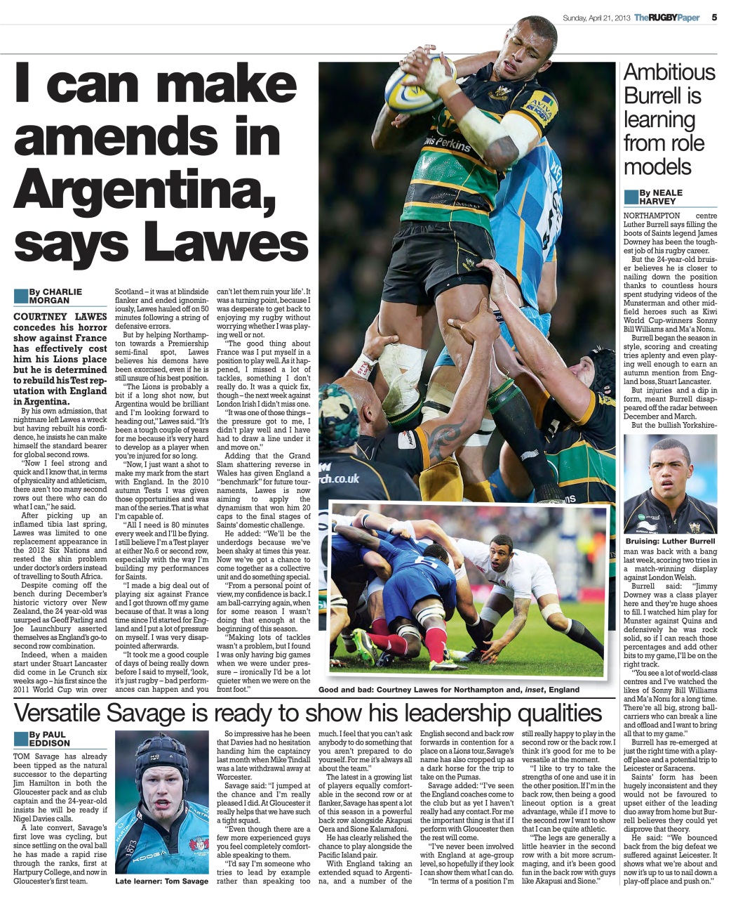 The Rugby Paper Preview Pages