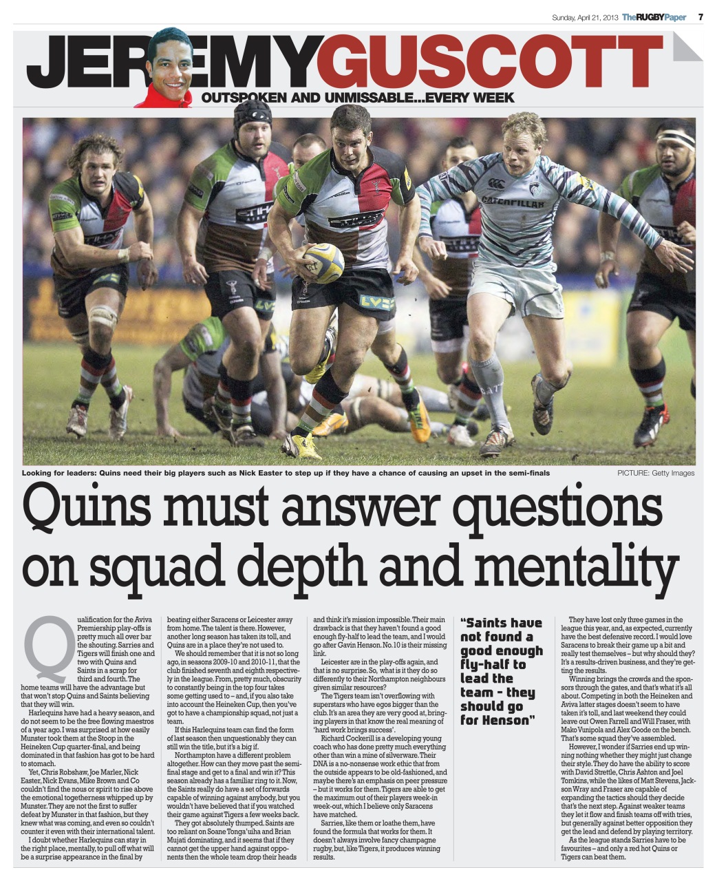 The Rugby Paper Preview Pages