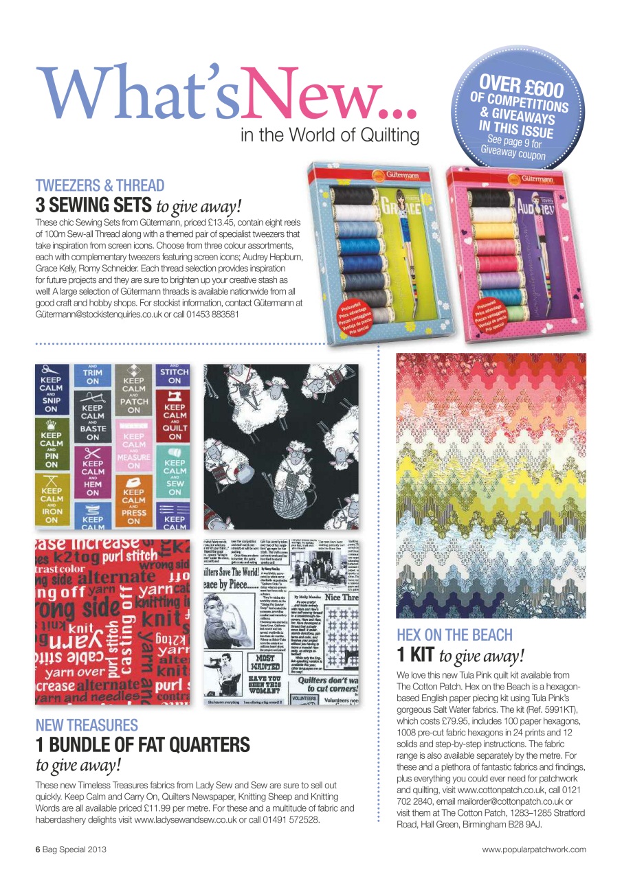 Popular Patchwork Magazine Preview Pages