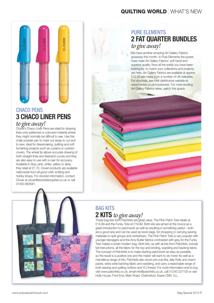 Popular Patchwork Magazine Preview Pages