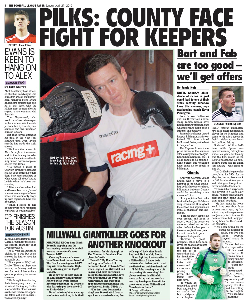 The Football League Paper Preview Pages