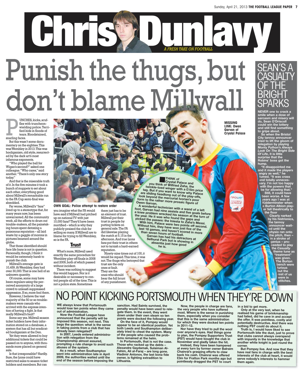 The Football League Paper Preview Pages