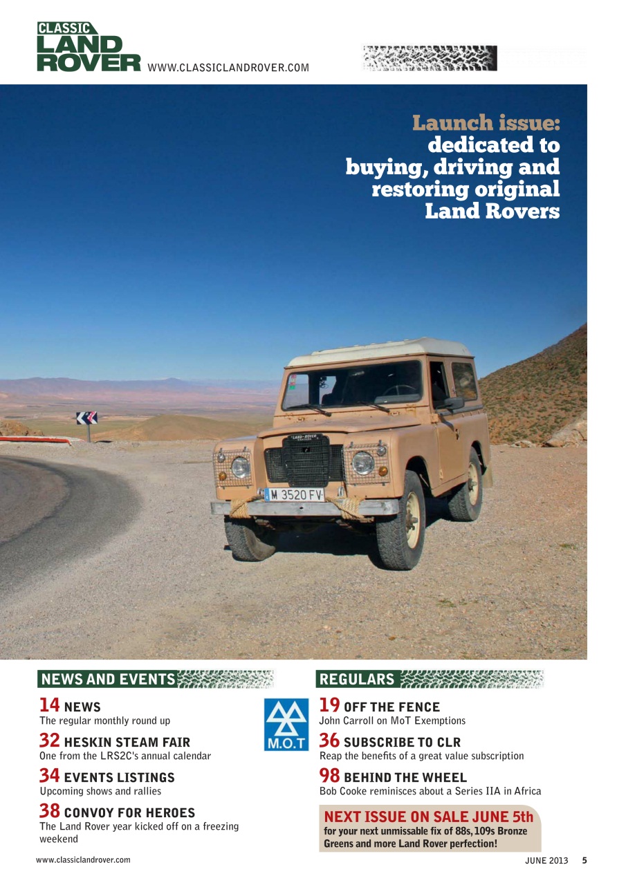 Classic Land Rover Magazine Preview Pages