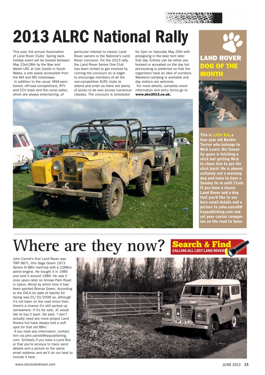 Classic Land Rover Magazine Preview Pages