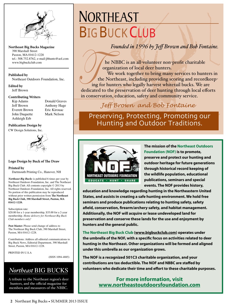 Northeast Big Bucks Preview Pages