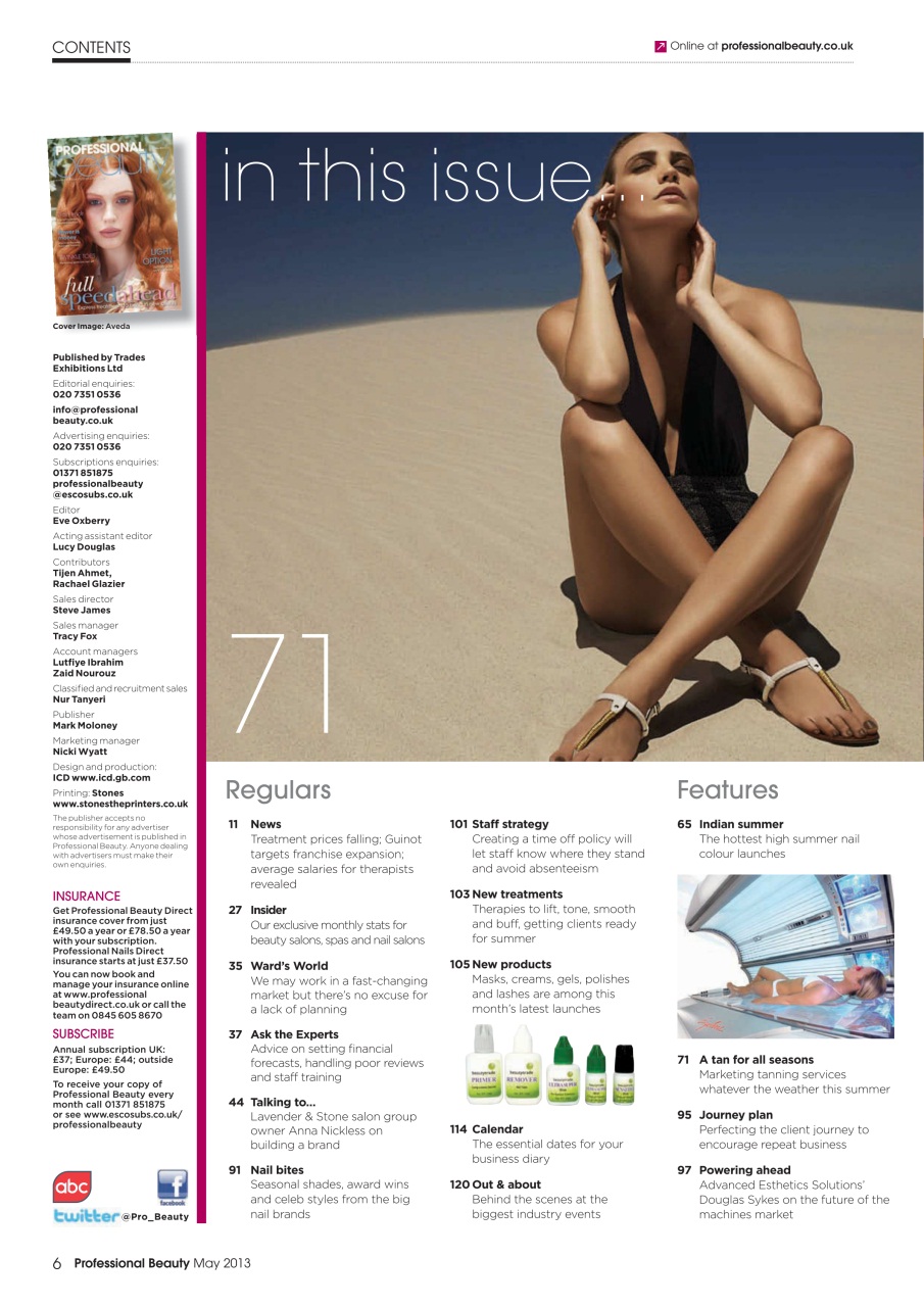 Professional Beauty Preview Pages