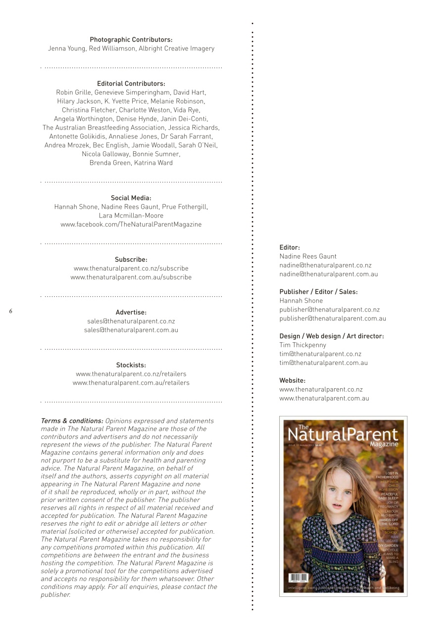 The Natural Parent Magazine Preview Pages