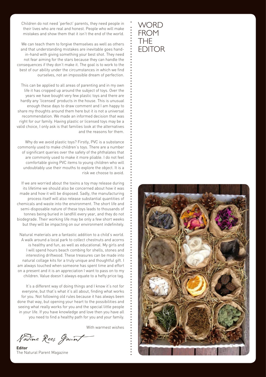 The Natural Parent Magazine Preview Pages