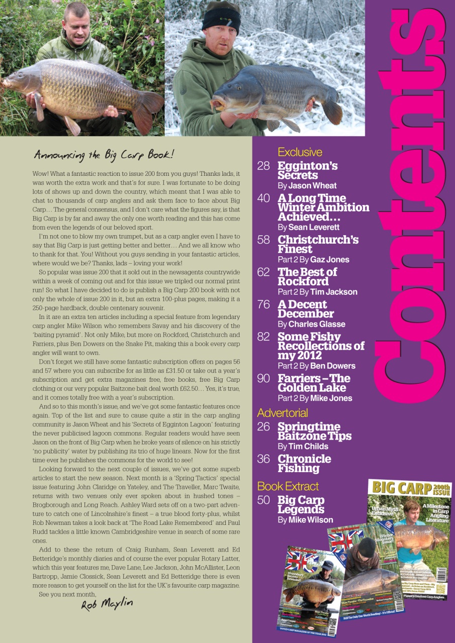 Big Carp Magazine Preview Pages