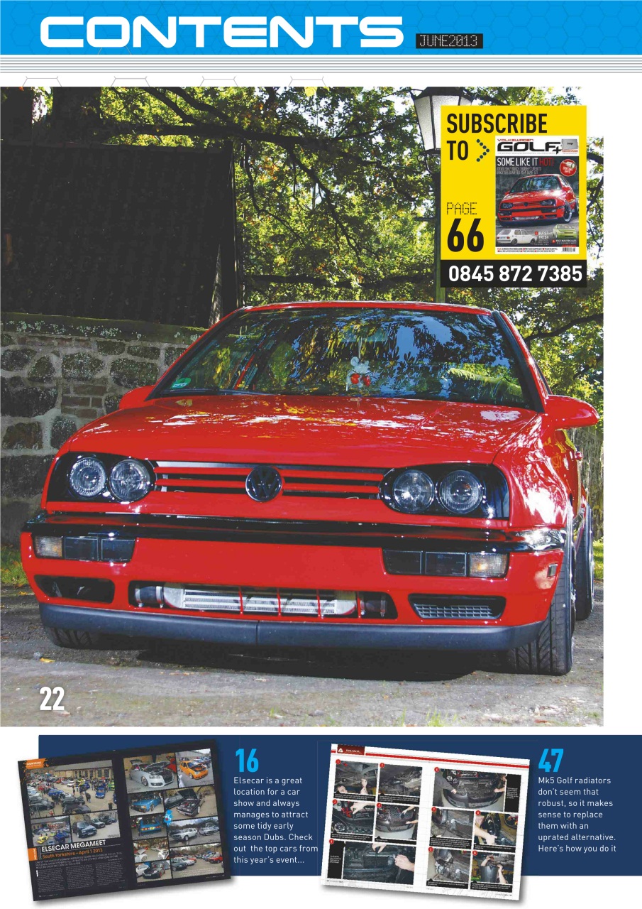 Volkswagen Golf + Preview Pages