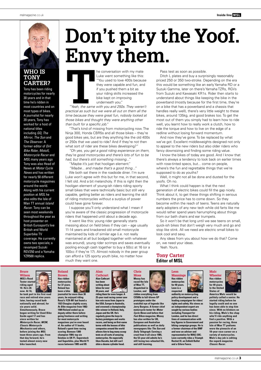 Motorcycle Sport & Leisure Preview Pages