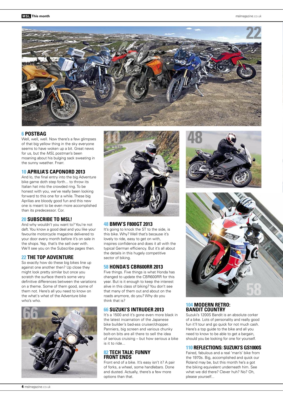 Motorcycle Sport & Leisure Preview Pages