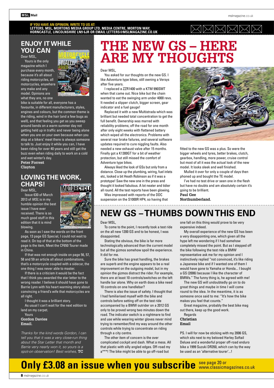 Motorcycle Sport & Leisure Preview Pages
