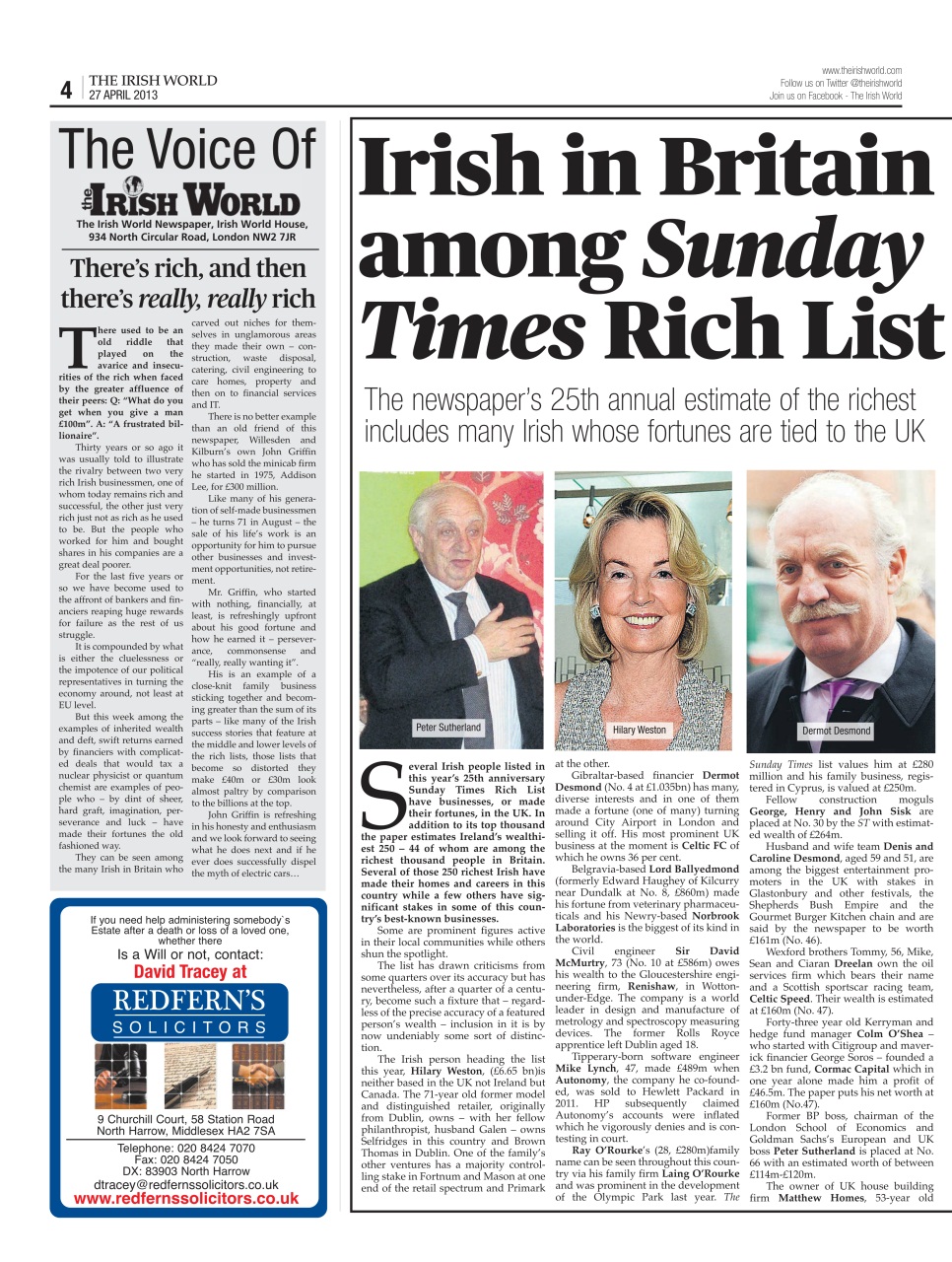 Irish World Preview Pages