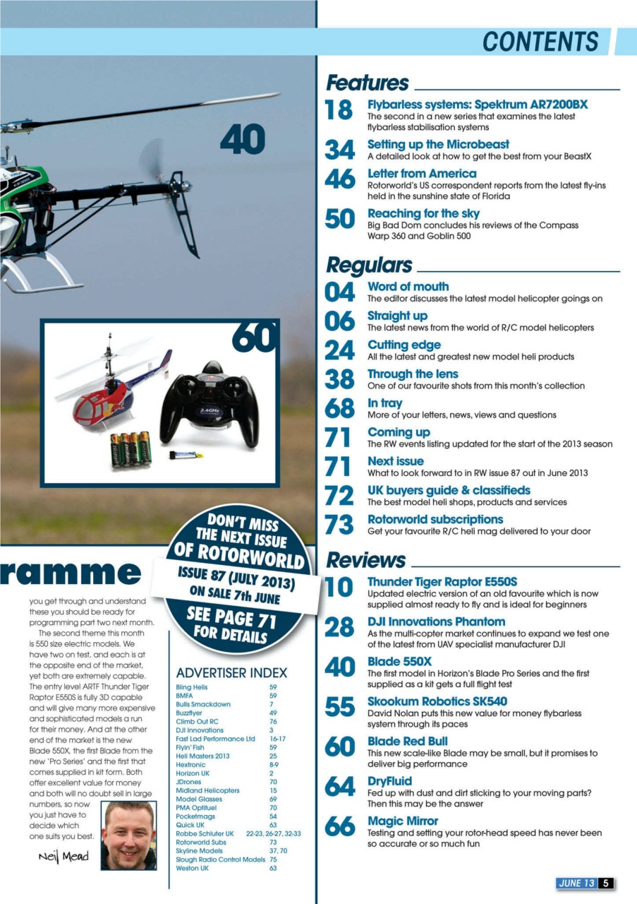 Radio Control Rotor World Preview Pages