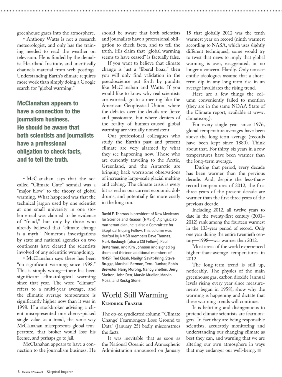 Skeptical Inquirer Preview Pages