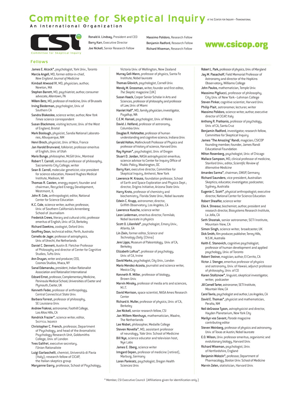 Skeptical Inquirer Preview Pages