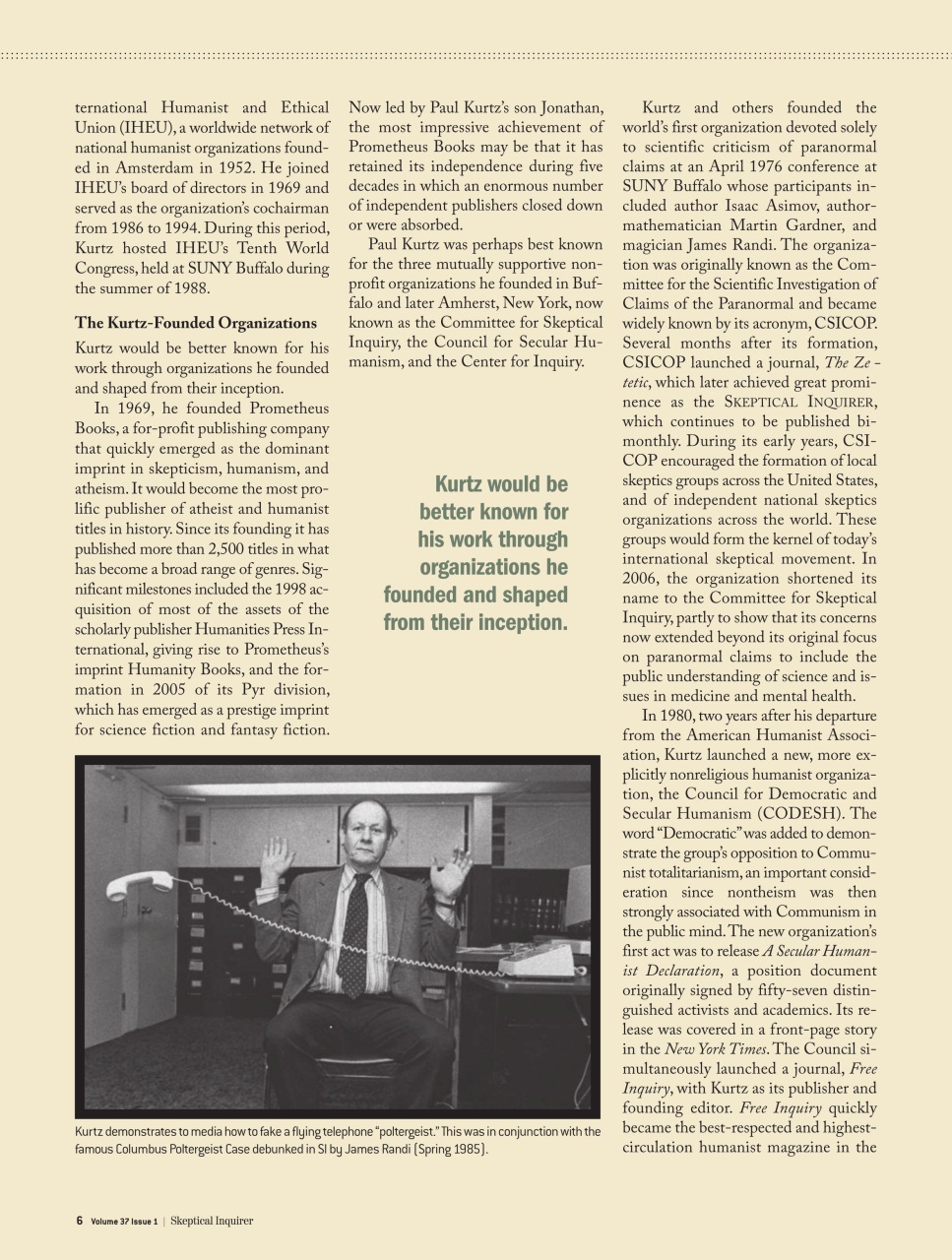 Skeptical Inquirer Preview Pages