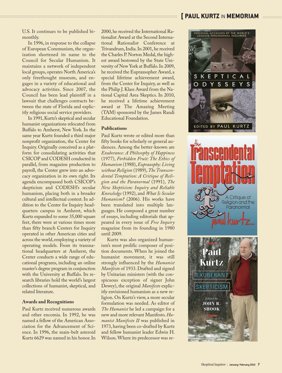 Skeptical Inquirer Preview Pages