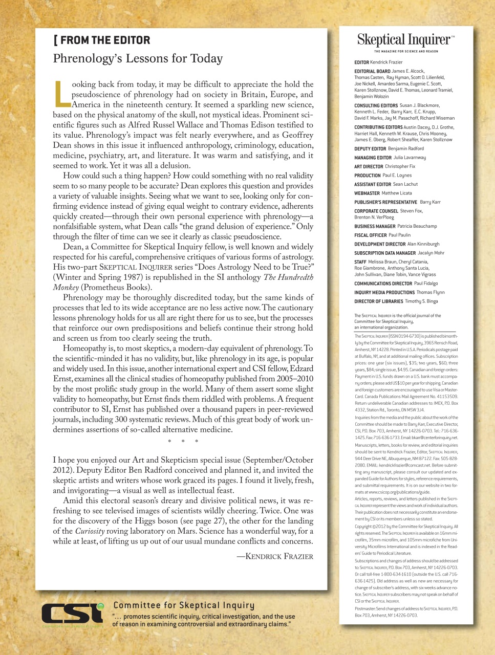 Skeptical Inquirer Preview Pages