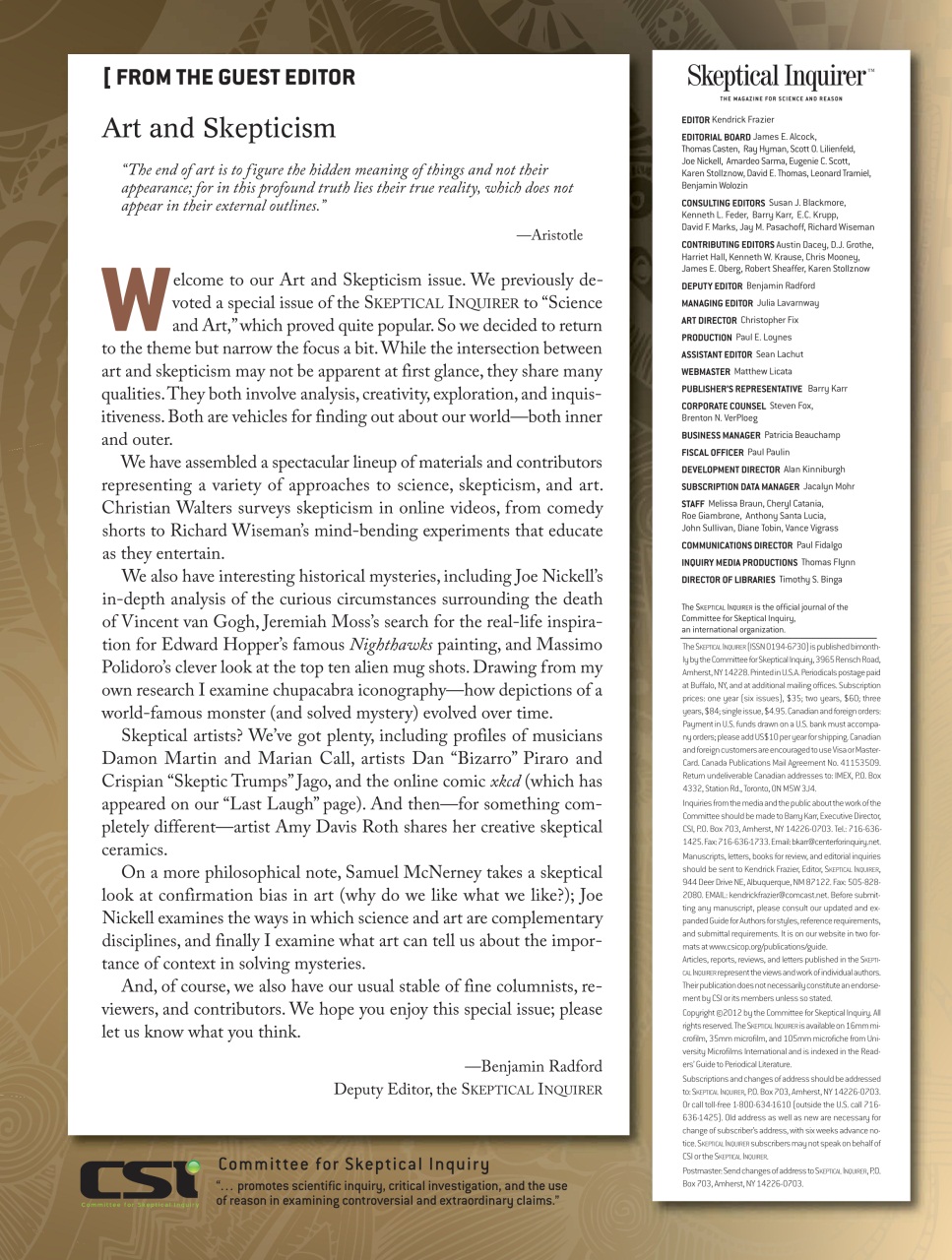 Skeptical Inquirer Preview Pages