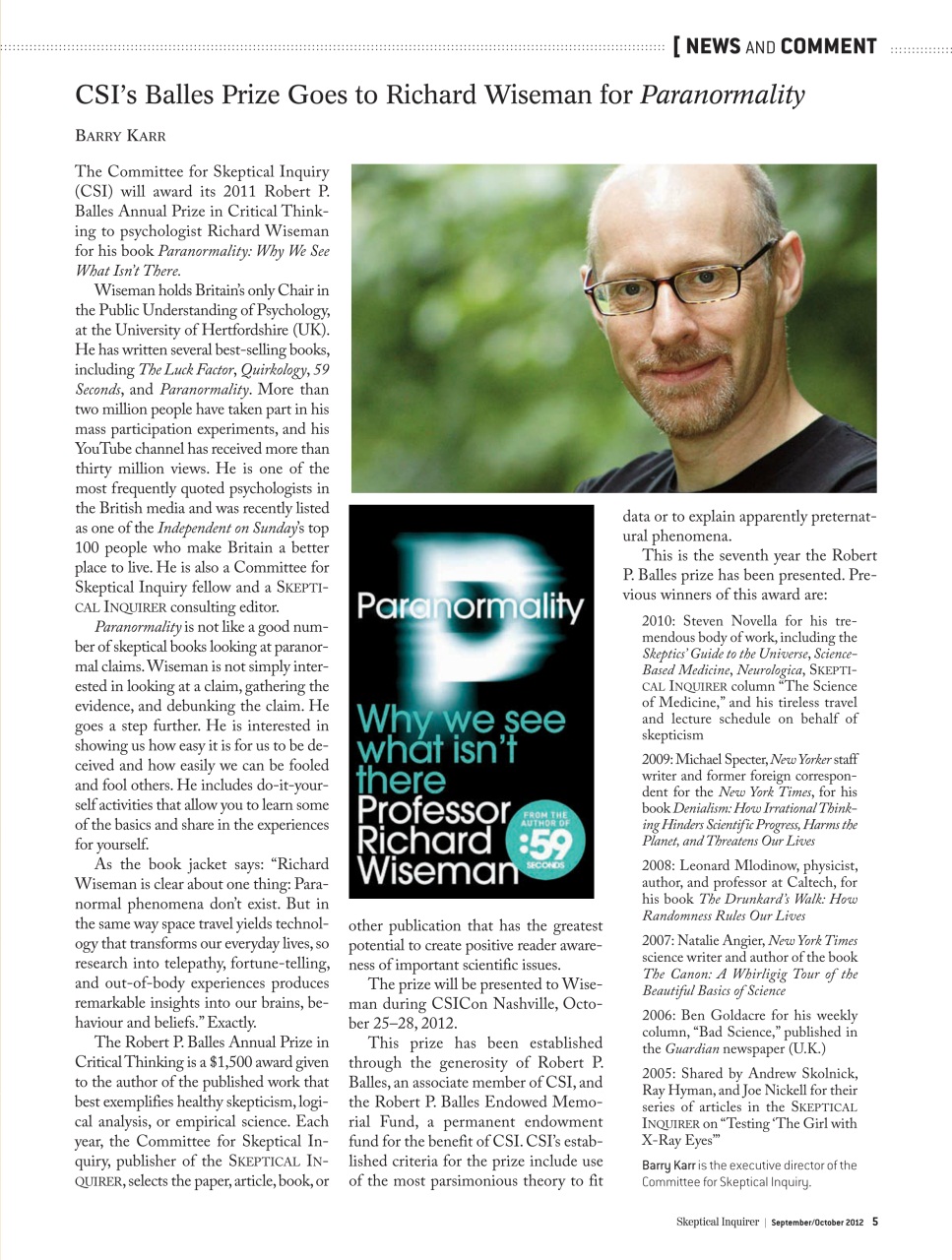 Skeptical Inquirer Preview Pages