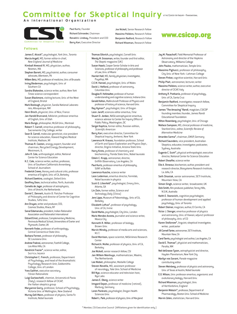 Skeptical Inquirer Preview Pages