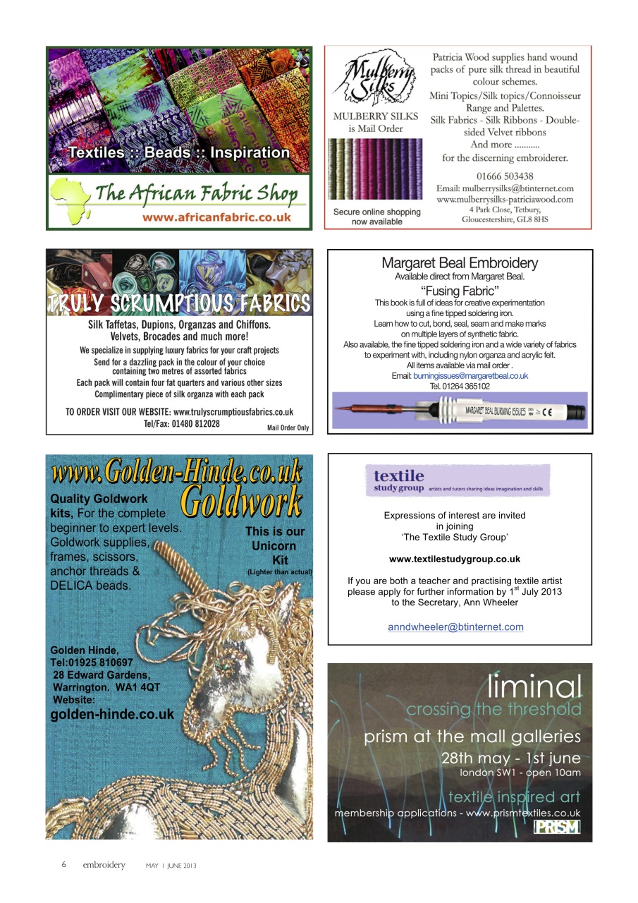 Embroidery Magazine Preview Pages