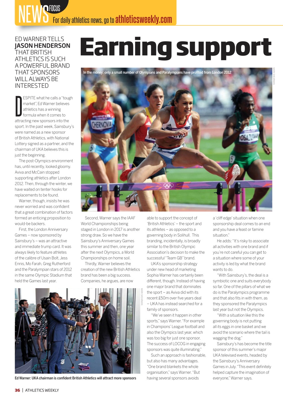 AW – Athletics Weekly Magazine Preview Pages