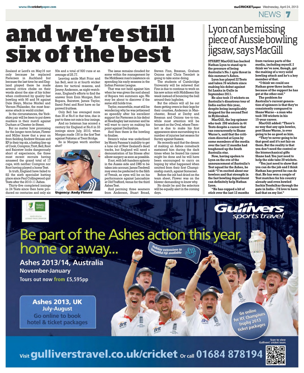 The Cricket Paper Preview Pages