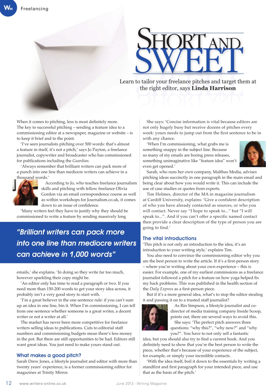 Writing Magazine Preview Pages