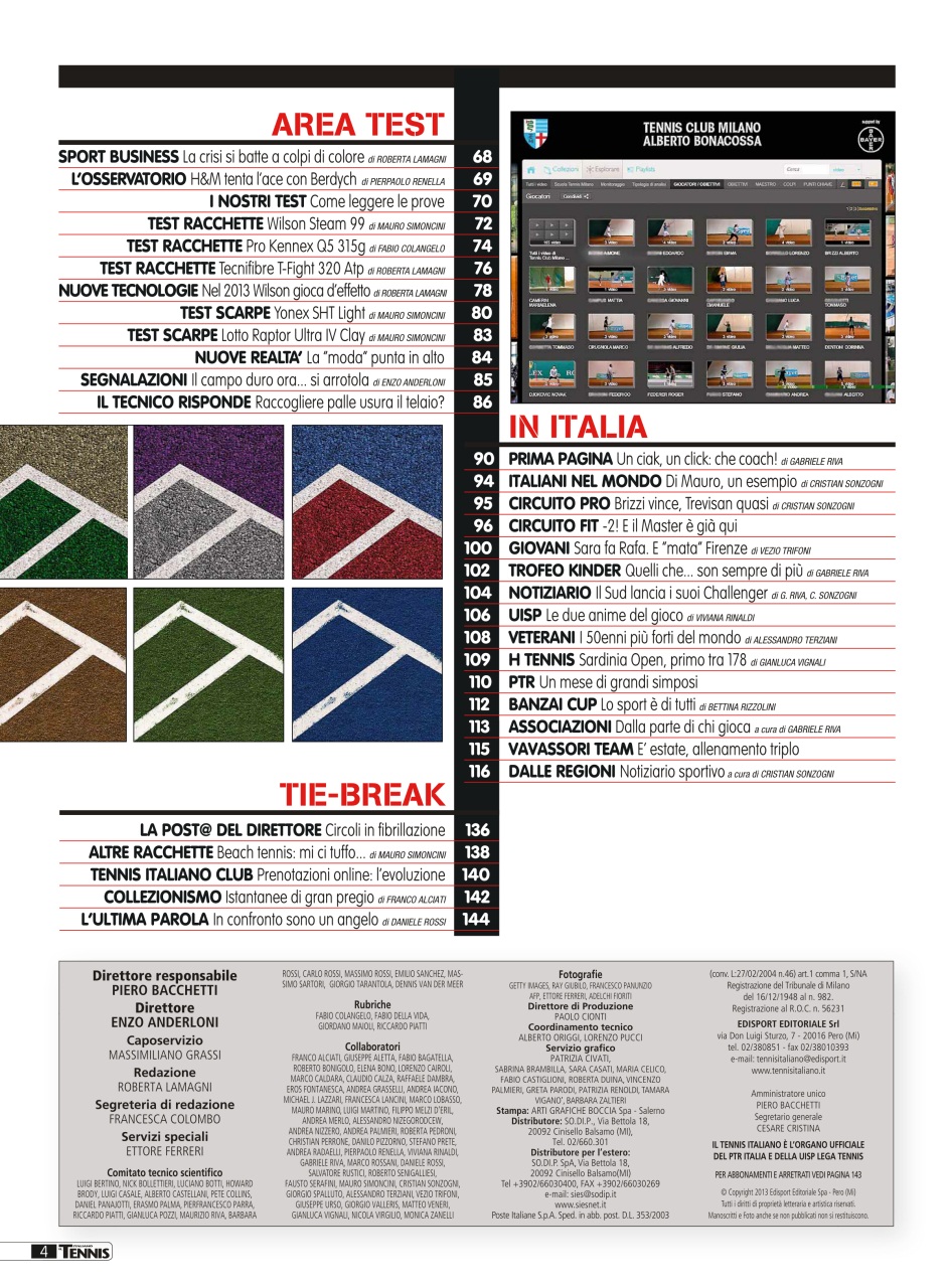 Il Tennis Italiano Preview Pages