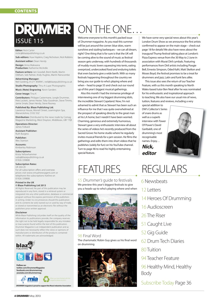 iDrum magazine: Never miss a beat Preview Pages