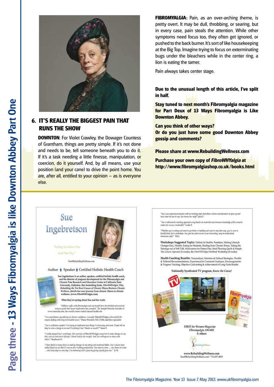 Fibromyalgia Magazine Preview Pages