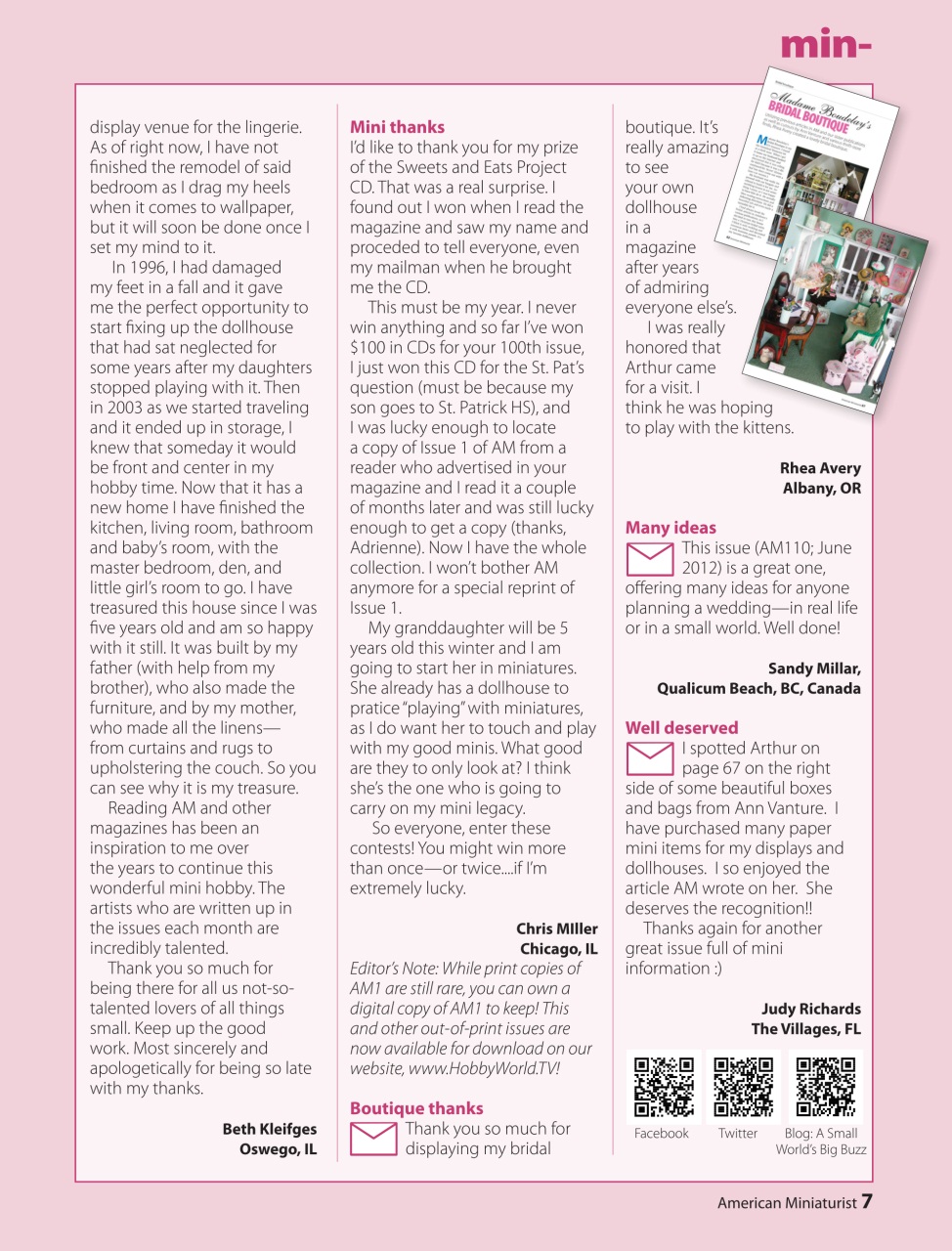 American Miniaturist Preview Pages