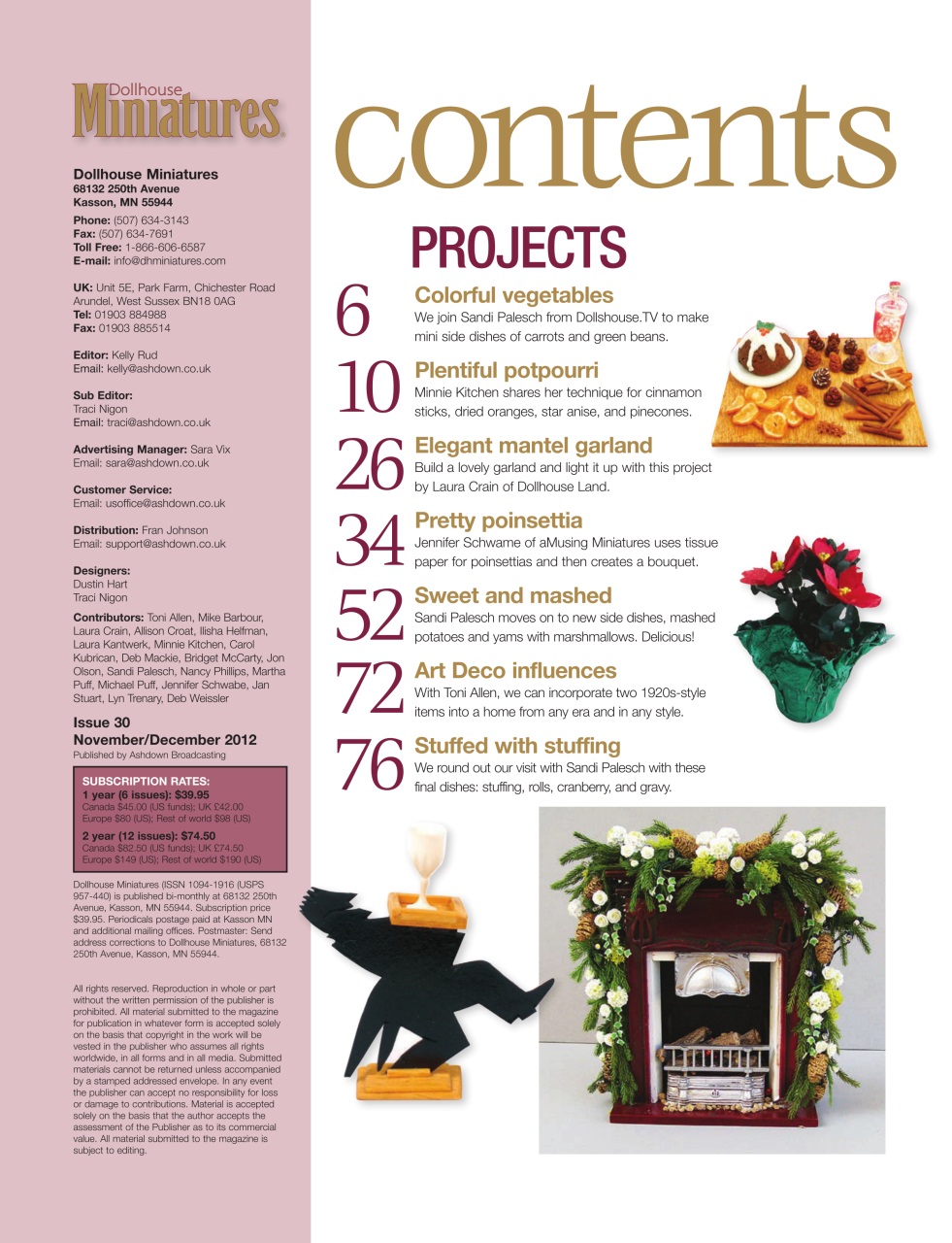 Dollhouse Miniatures Preview Pages