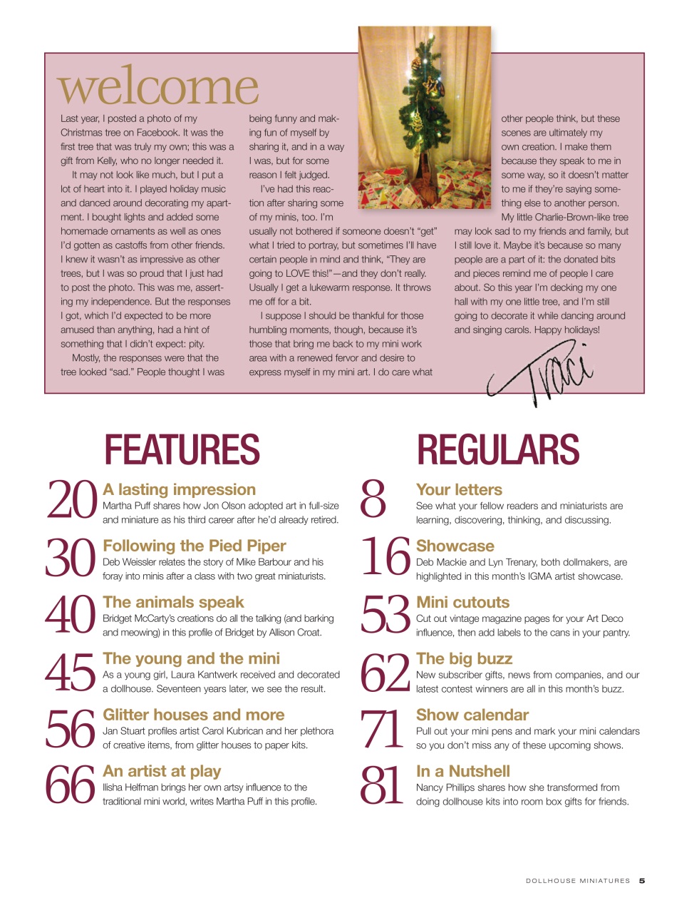 Dollhouse Miniatures Preview Pages