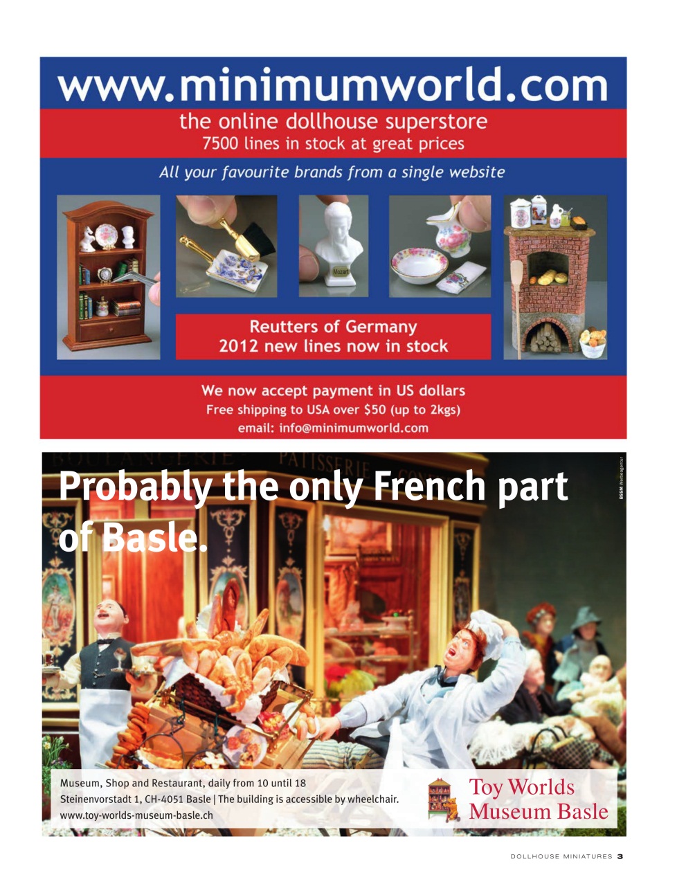 Dollhouse Miniatures Preview Pages