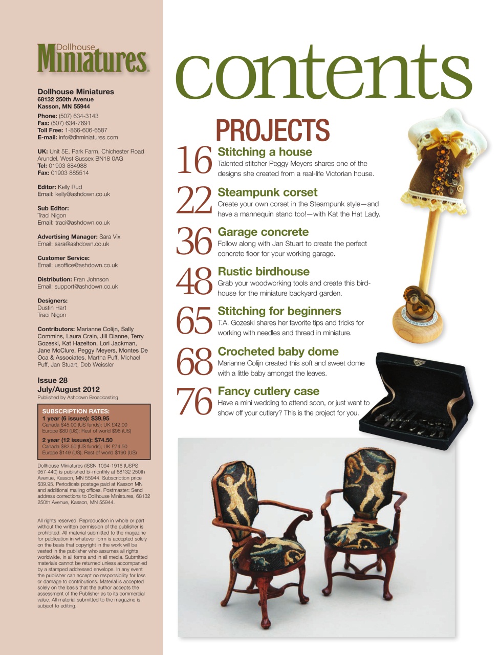 Dollhouse Miniatures Preview Pages