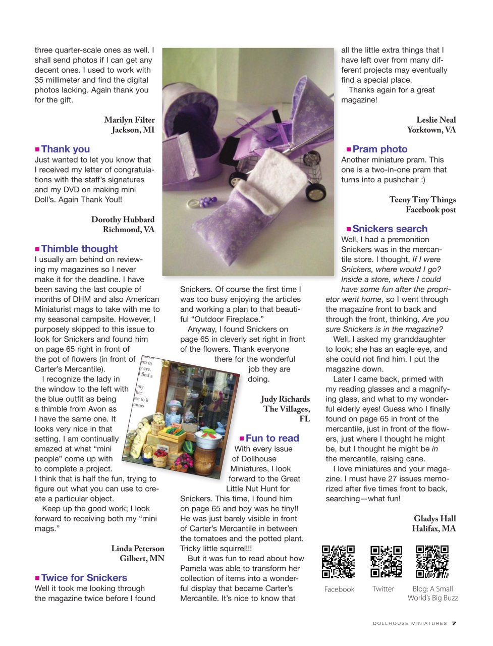 Dollhouse Miniatures Preview Pages