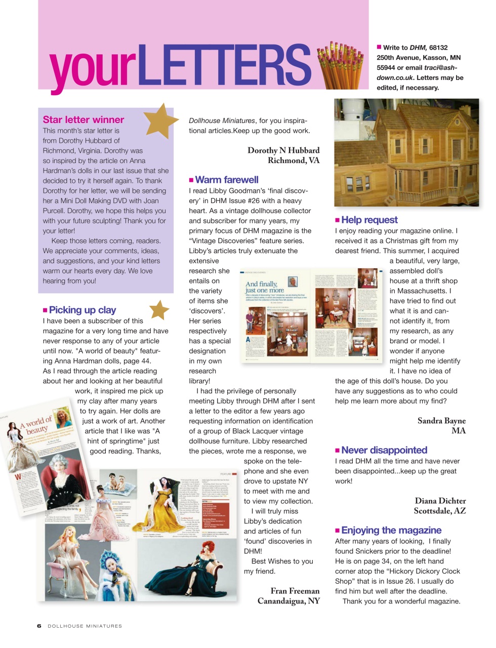 Dollhouse Miniatures Preview Pages