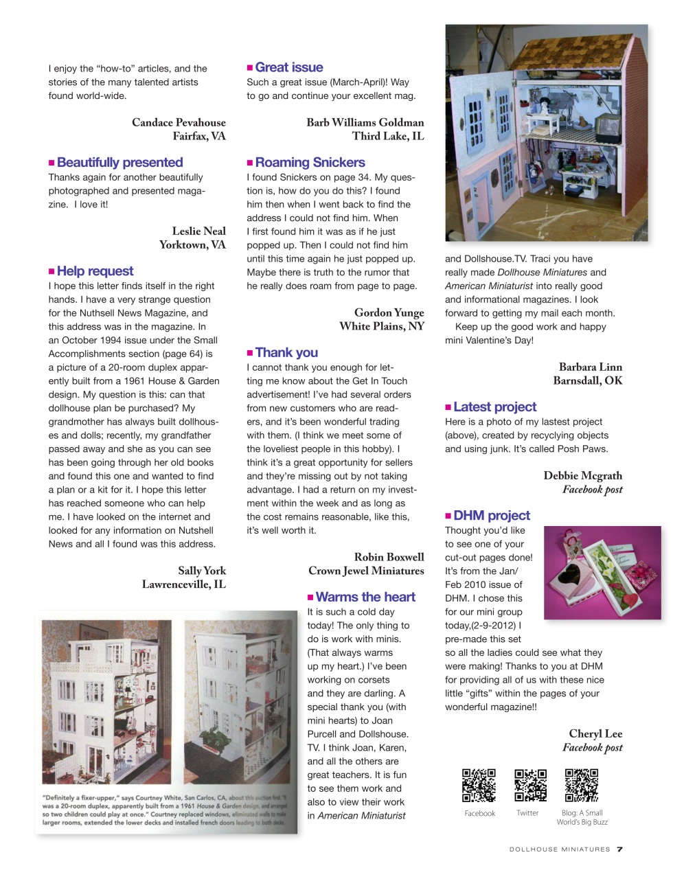 Dollhouse Miniatures Preview Pages