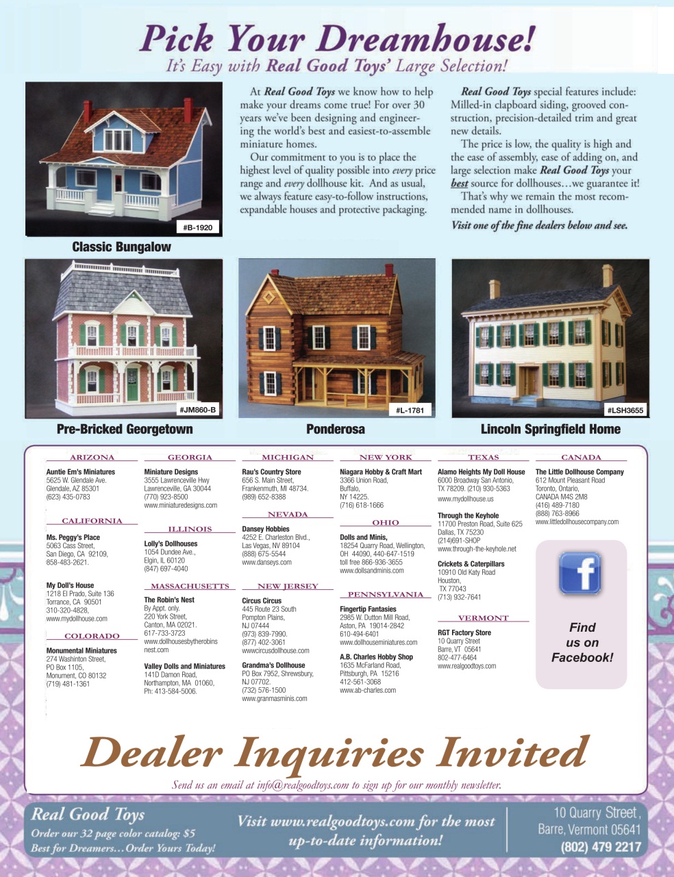 Dollhouse Miniatures Preview Pages