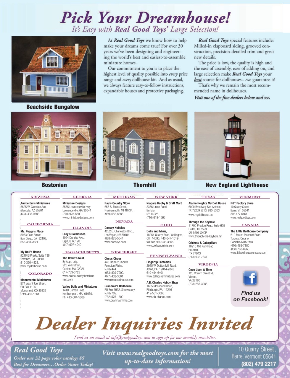 Dollhouse Miniatures Preview Pages