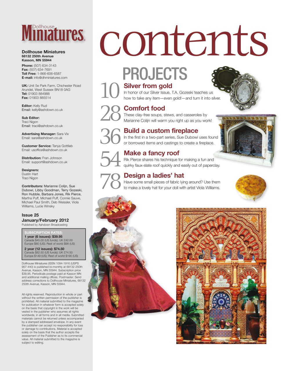 Dollhouse Miniatures Preview Pages