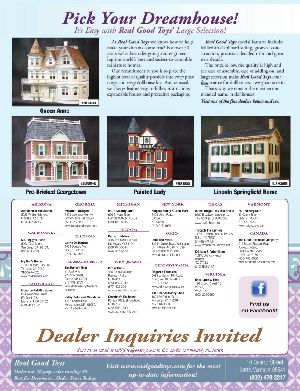 Dollhouse Miniatures Preview Pages