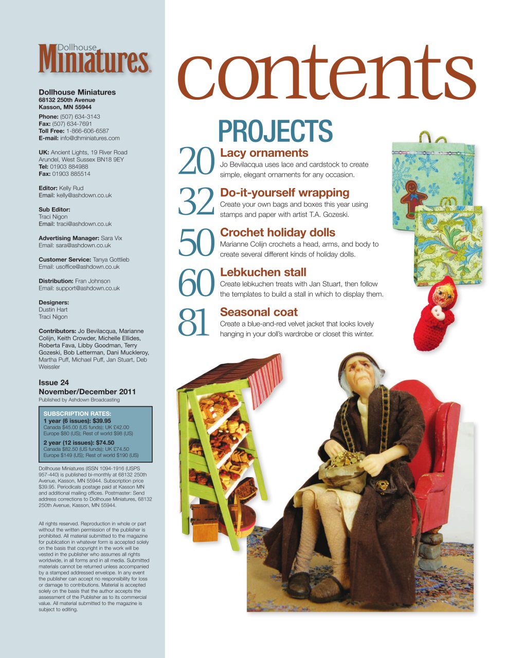 Dollhouse Miniatures Preview Pages