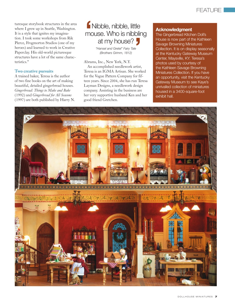 Dollhouse Miniatures Preview Pages