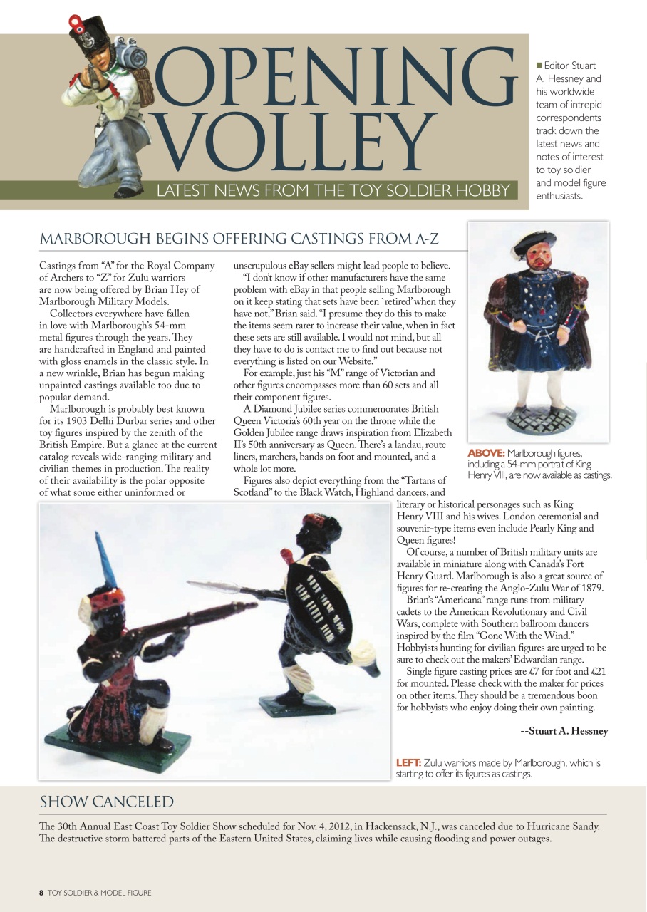 Toy Soldier & Model Figure Preview Pages