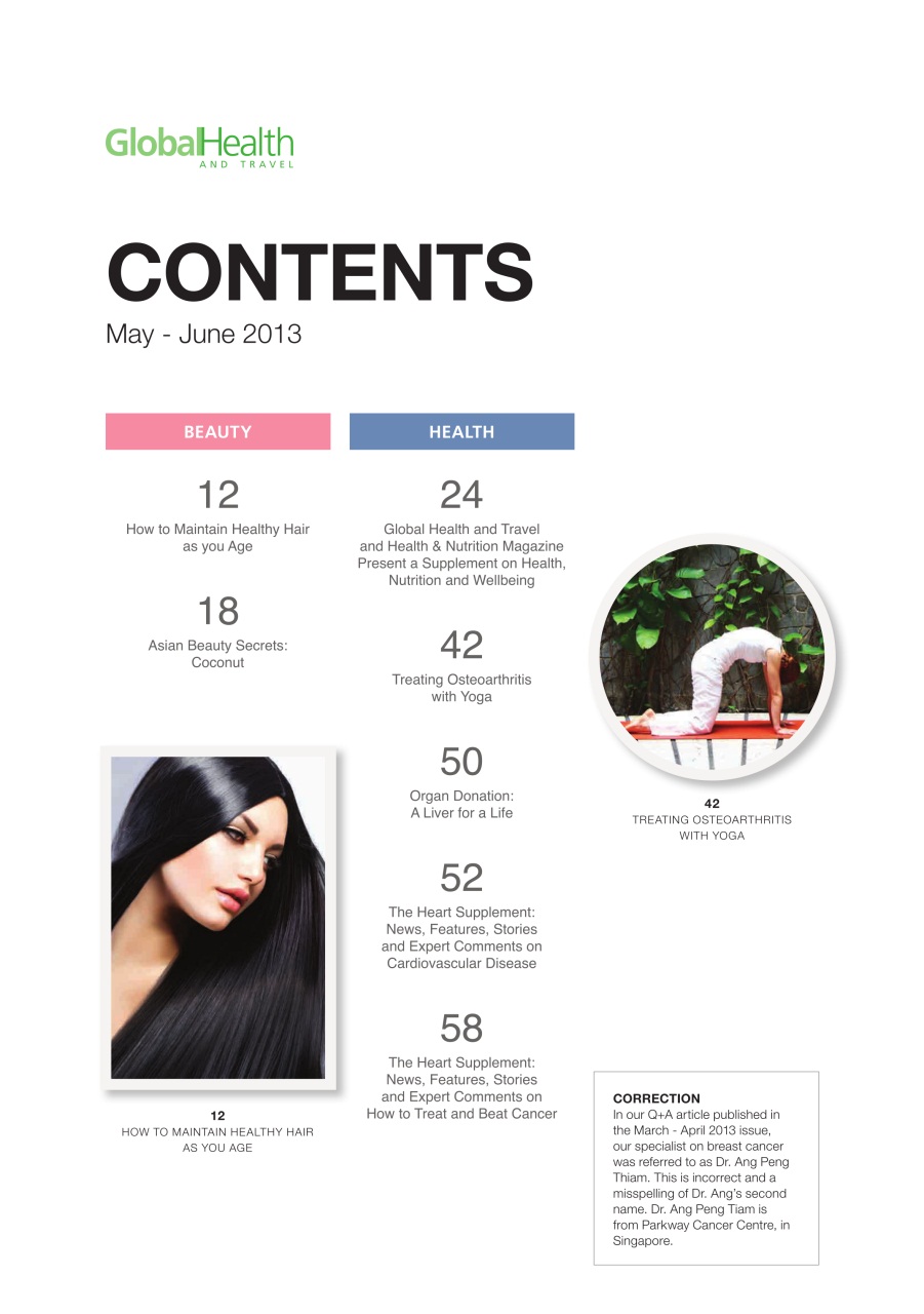 Global Health and Travel Preview Pages